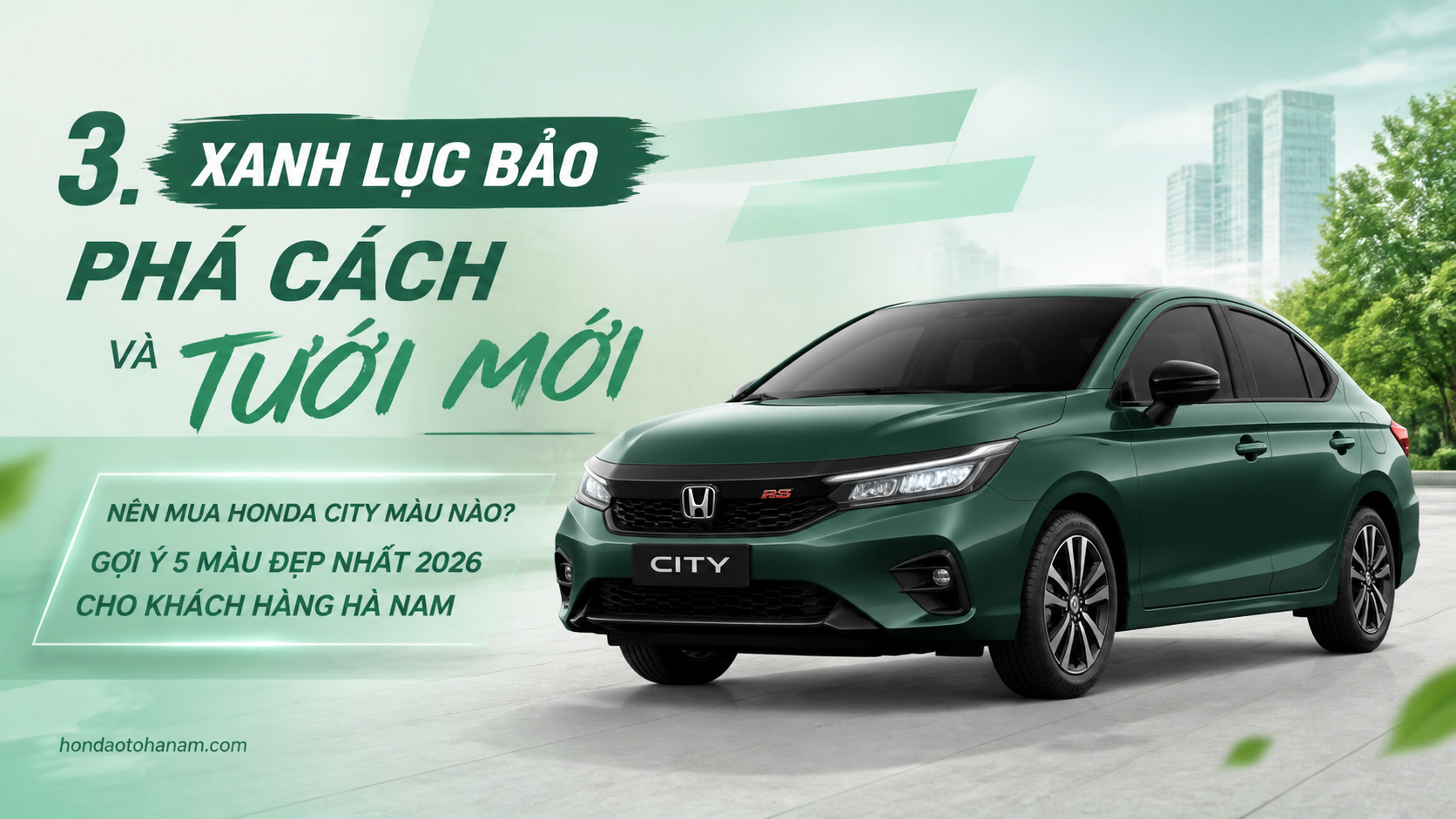 3. Xanh Lục Bảo - Phá Cách Và Tươi Mới