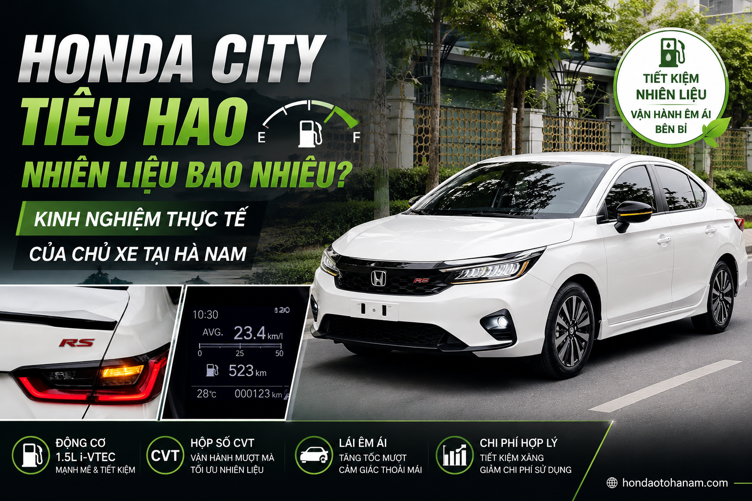 Honda City Tiêu Hao Nhiên Liệu Bao Nhiêu