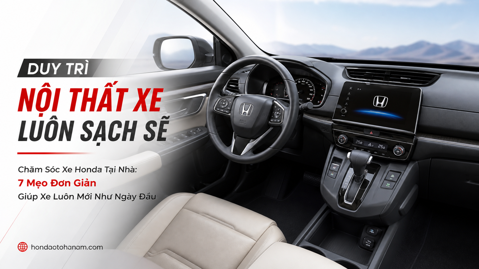 Duy trì nội thất xe luôn sạch sẽ